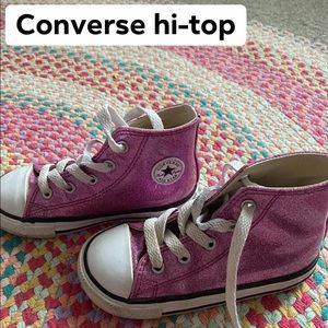 Converse Toddler Hi-top Lilac Sparkle